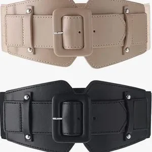 Women Wide Stretchy Cinch Belts Corset Belt Retro Chunky Buckle Belts Waist Belt Modeway Women main image 2